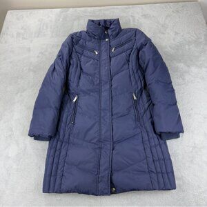 Michael Michael Kors Women's Size XS Purple Long Puffer Jacket Winter Outdoors